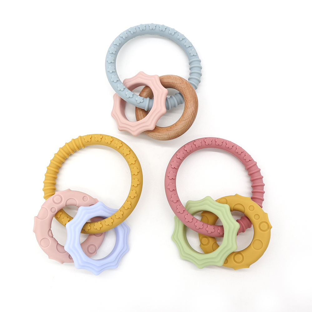 kev cai silicone teething nplhaib