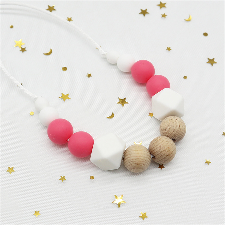 silicone necklace teething